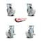 Service Caster Tool Box Caster Wheel Set 6'' Semi Steel Cast Iron Swivel Casters, 4PK TOOL-SCC-30CS620-SSB-2-TLB-2 - alternate 4